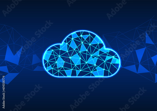 Cloud technology connects to the internet network for storing important data. It's secured information. You must submit your identity before use. and can be shared with business partners