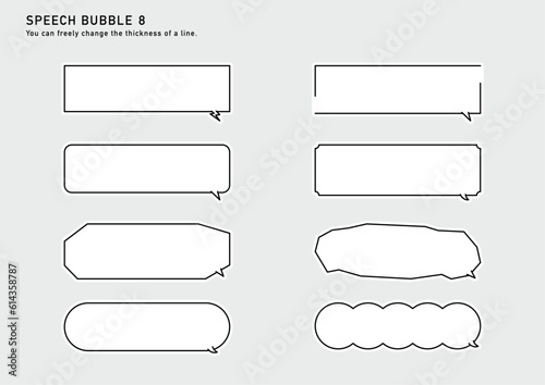 吹き出し横型 SPEECH BUBBLE
