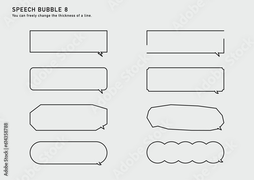 吹き出し横型 SPEECH BUBBLE
