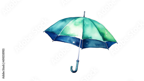 傘の水彩イラスト　Generative AI photo