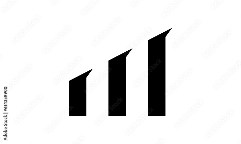 Investment with letter m logo design Investment with letter m logo design