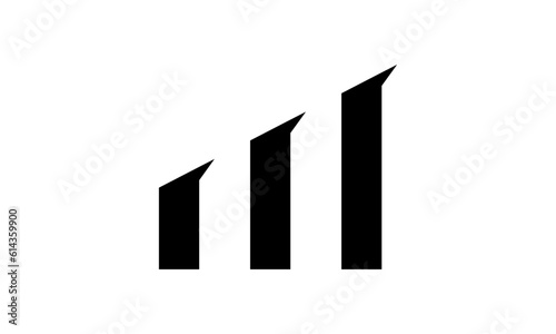 Investment with letter m logo design