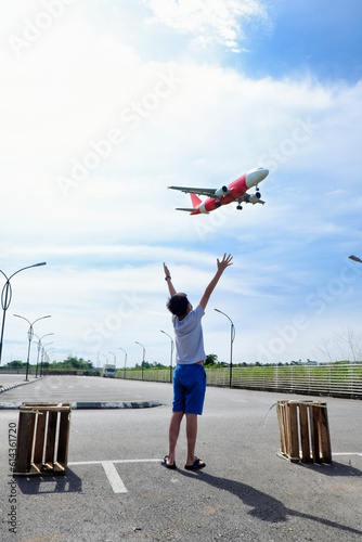 Kid Dreams Of Reaching For The Sky