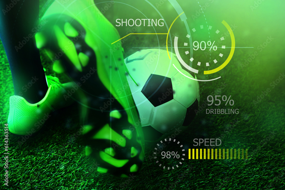 Soccer football player statistic diagram; Football training performance data analysis Soccer football player statistic diagram; Football training performance data analysis
