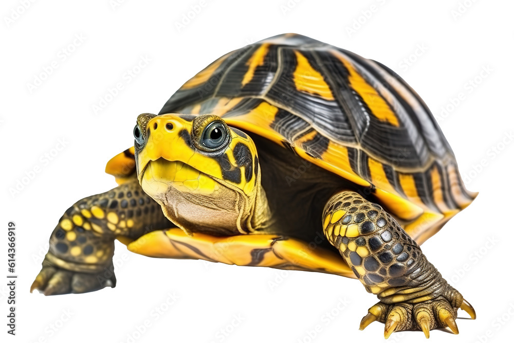 Fototapeta premium Radiated turtle, generative artificial intelligence