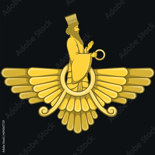 Zoroastrian Symbol Design photo