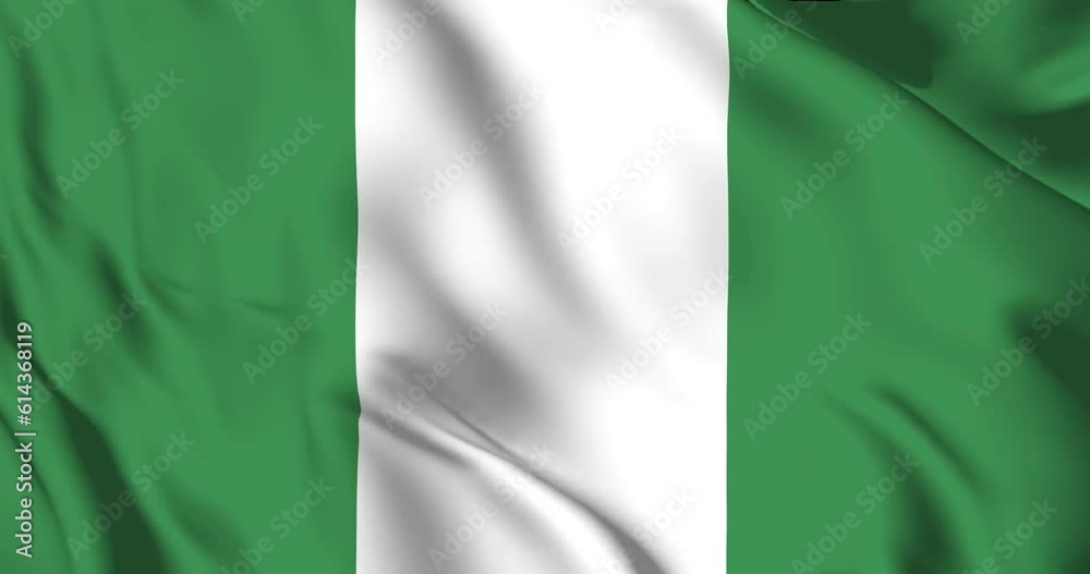 Nigeria flag. Nigeria flag background. 4k 60fps Nigeria flag. Nigeria flag background. 4k 60fps