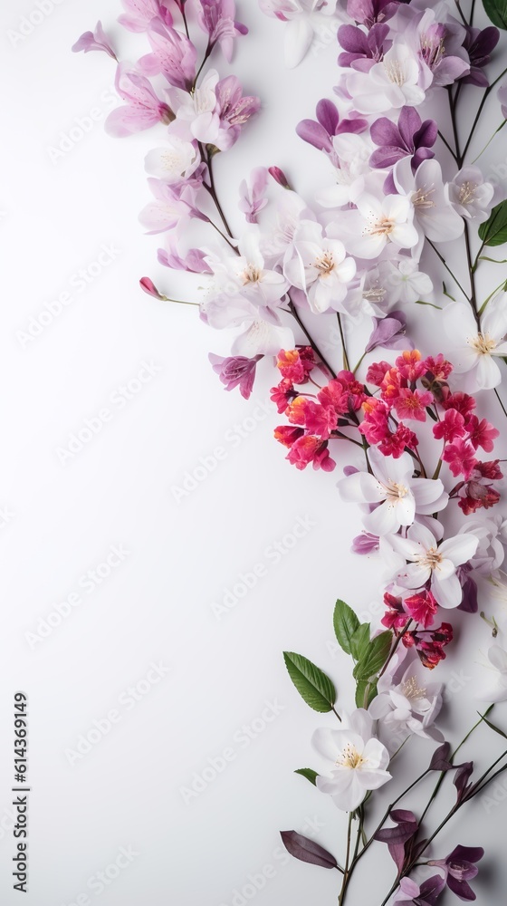 beautiful flower composition for wallpaper, these colorful flowers have a calming effect