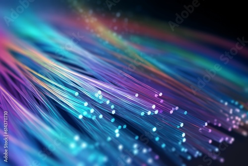 Optical fiber background. Generate Ai