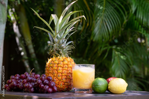 Orangensaft, Vitamine, Ananas, Trauben, Tropische Früchte