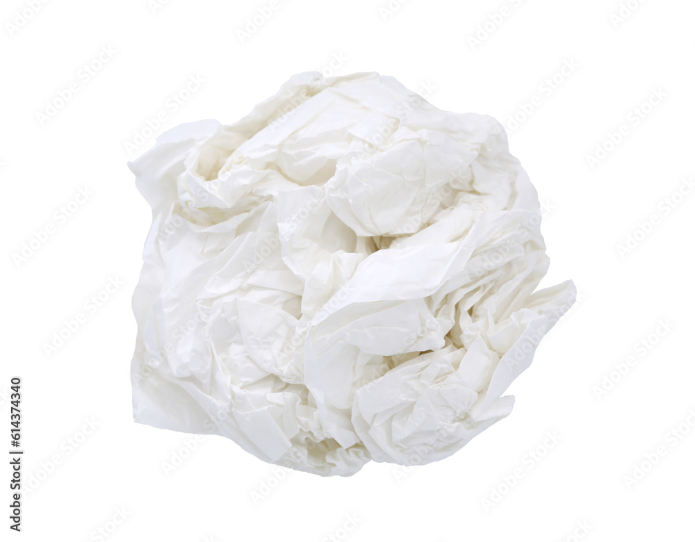 Crumbled paper ball on transparent background (PNG File) Crumbled paper ball on transparent background (PNG File)