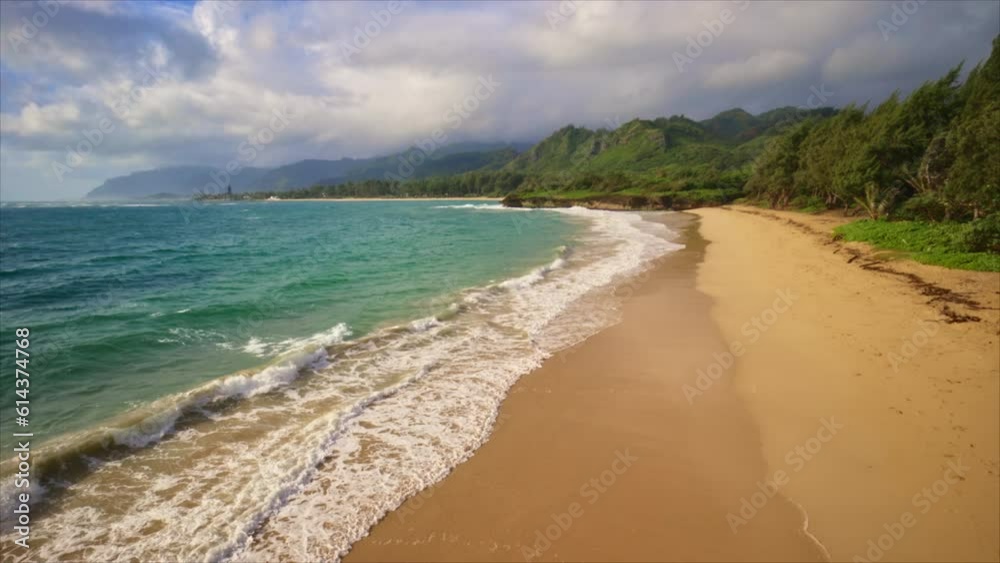 Epic Drone Over Tropical Island Beach Epic Drone Over Tropical Island Beach