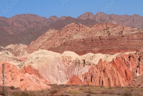 Colorful mountains range in the north of Argentina 