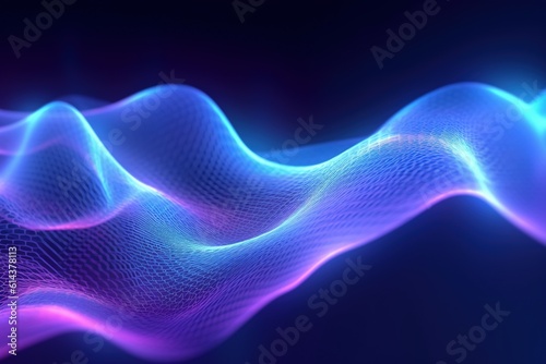 abstract futuristic background with pink blue glowing neon moving high speed wave lines and bokeh lights. Data transfer concept Fantastic wallpaper