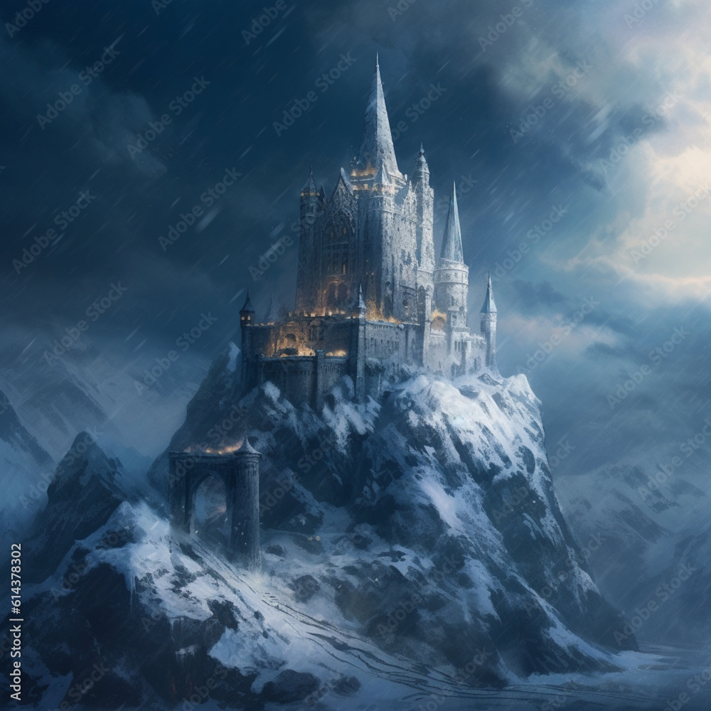castle on the snow Mountain
