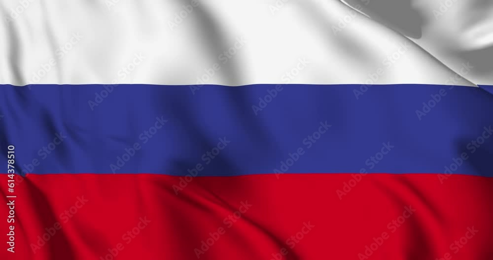 Russia flag. Russia flag background. 4k 60fps