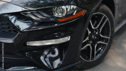 headlight of a car