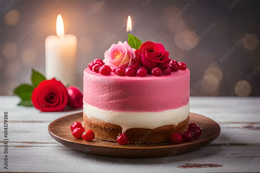 beautifull cake and cake with kinujfe and baloon genbrative ai technolgy beautifull cake and cake with kinujfe and baloon genbrative ai technolgy