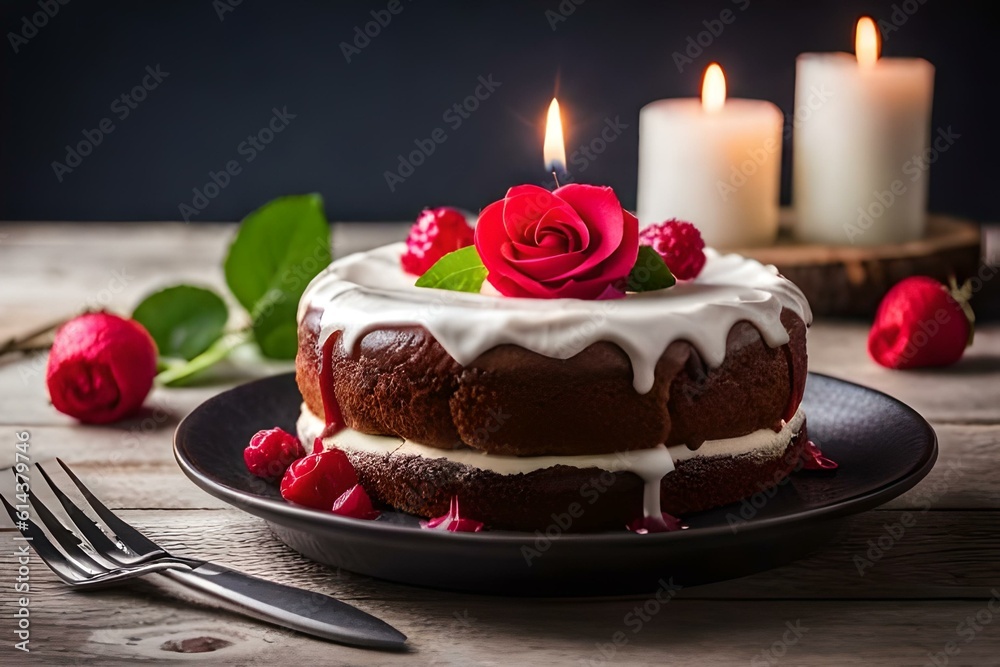 beautifull cake and cake with kinujfe and baloon genbrative ai technolgy beautifull cake and cake with kinujfe and baloon genbrative ai technolgy