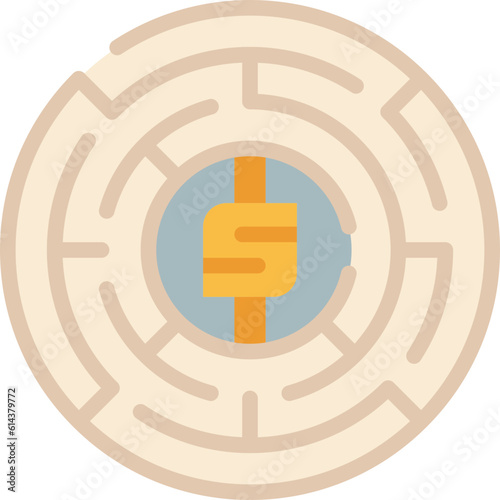 maze flat icon