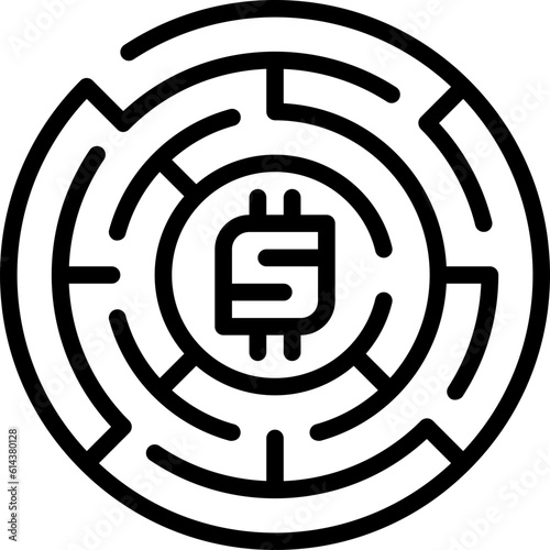 maze line icon