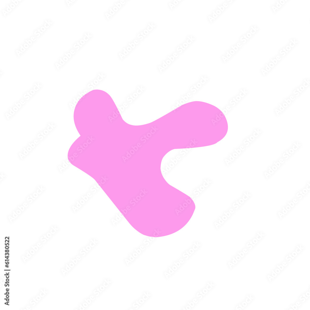 Abstract blob shape peach color Abstract blob shape peach color