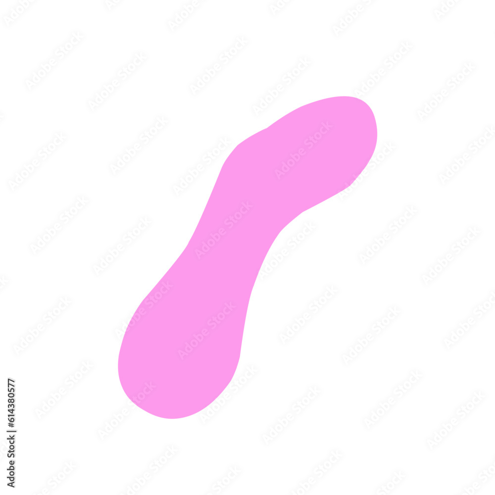 Abstract blob shape peach color Abstract blob shape peach color