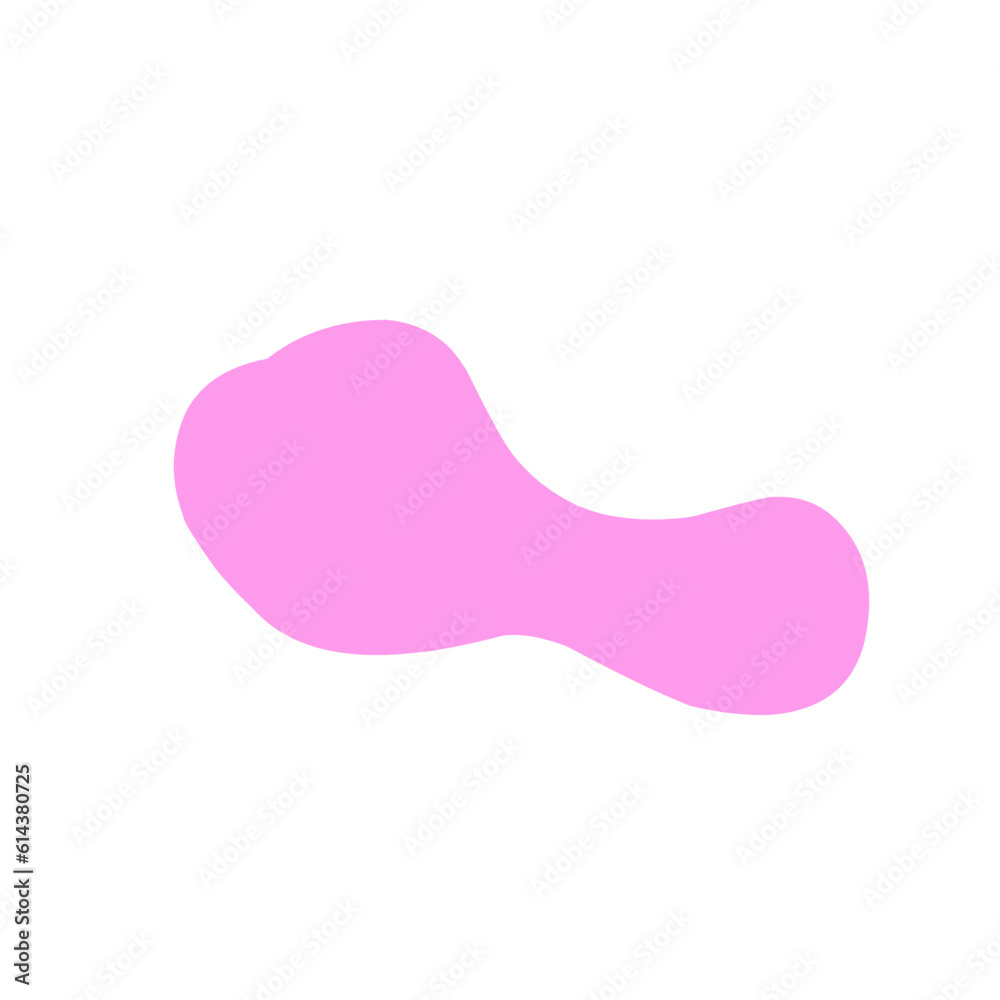 Abstract blob shape peach color Abstract blob shape peach color