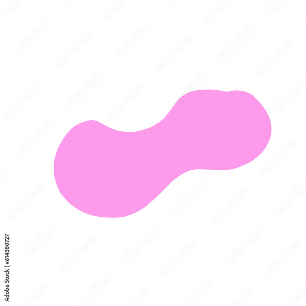 Abstract blob shape peach color Abstract blob shape peach color