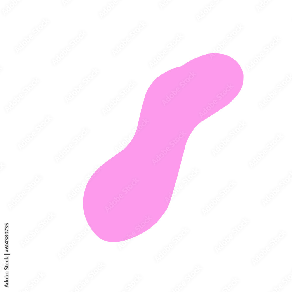 Abstract blob shape peach color Abstract blob shape peach color
