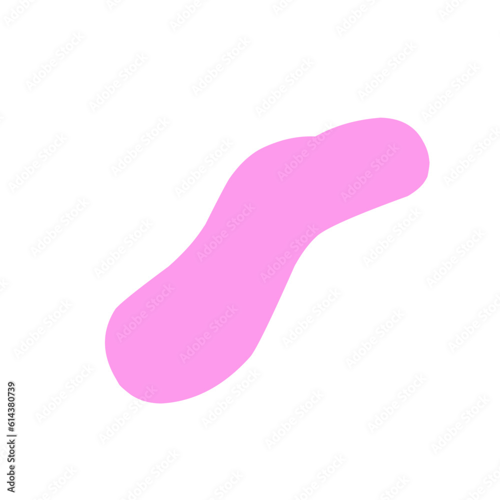 Abstract blob shape peach color Abstract blob shape peach color