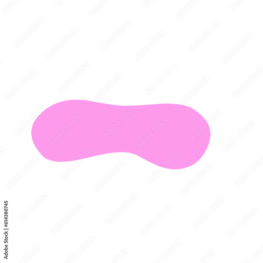 Abstract blob shape peach color Abstract blob shape peach color