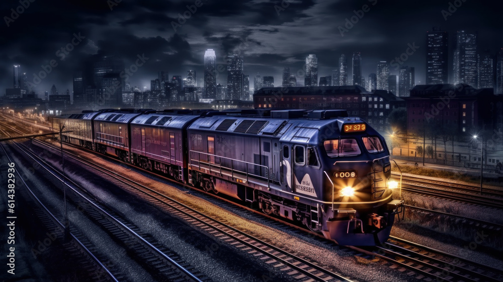 train in the night city
