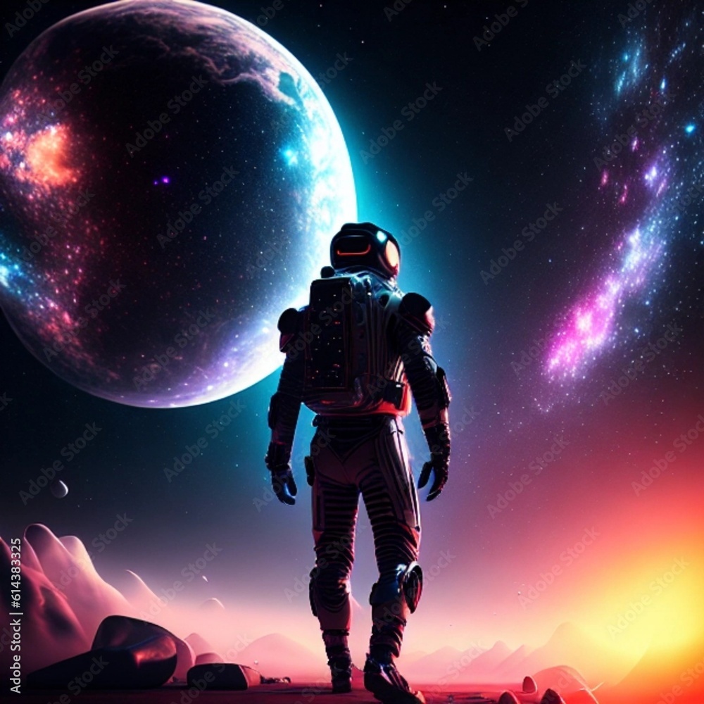 Obraz premium Astronaut in the Space