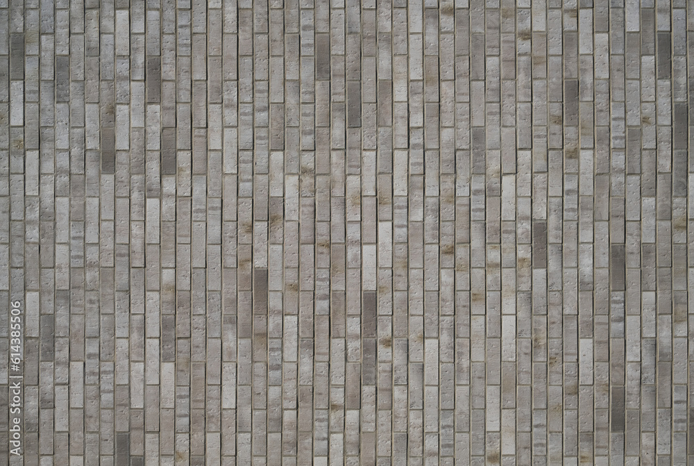 Gray vertical Brick wall texture as backdrop