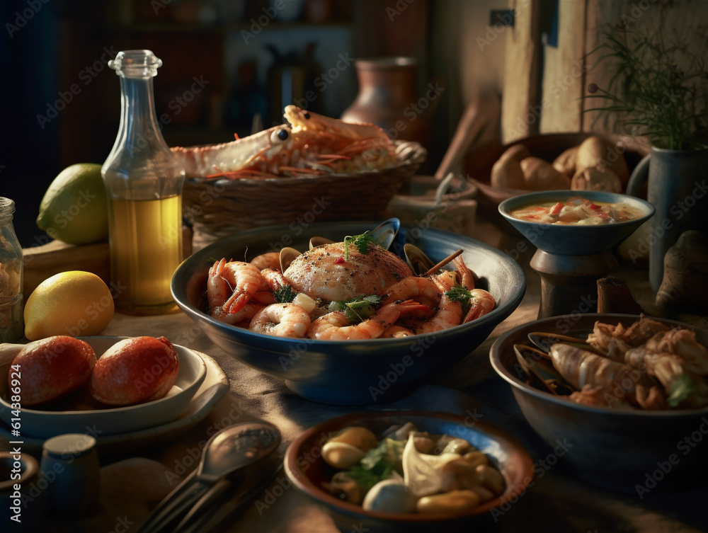 Delicious food, seafood tpot Delicious food, seafood tpot