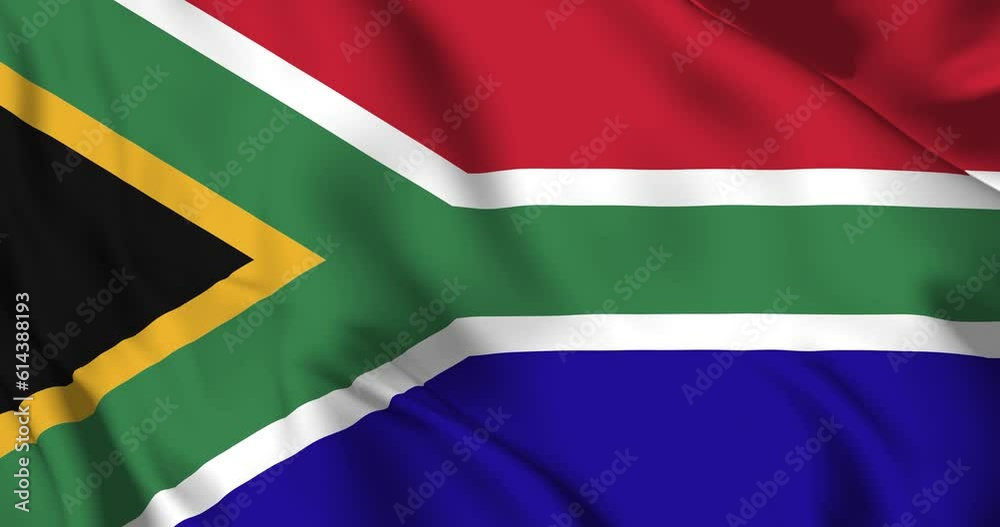 South Africa flag. South Africa flag background. 4k 60fps South Africa flag. South Africa flag background. 4k 60fps