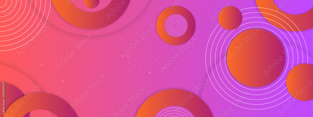 abstract colorful geometric banner background