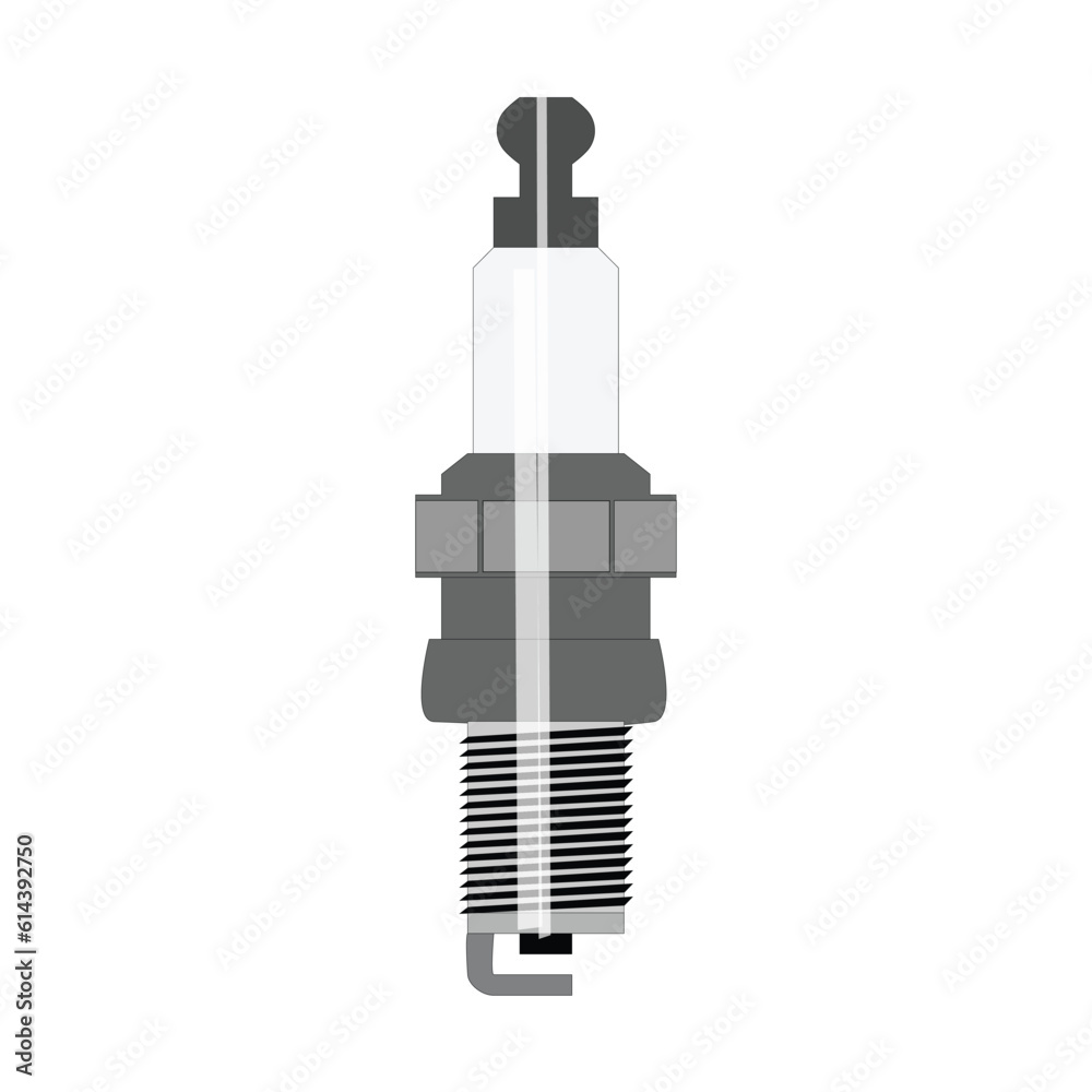 Spark plug icon. Flat illustration of spark plug icon for web design