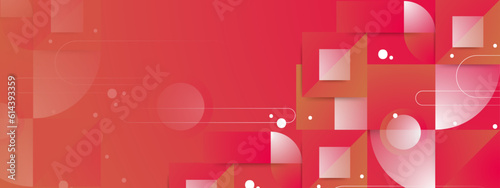 abstract colorful gradient geometric banner background