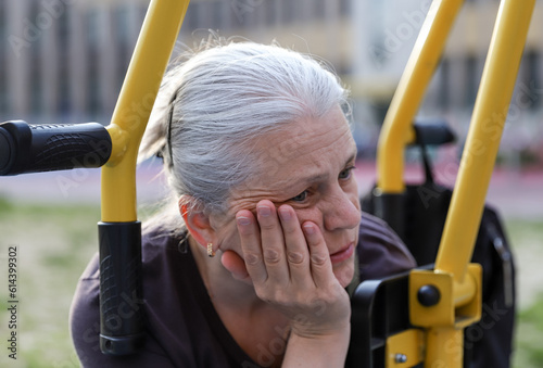 portrait of an elderly woman