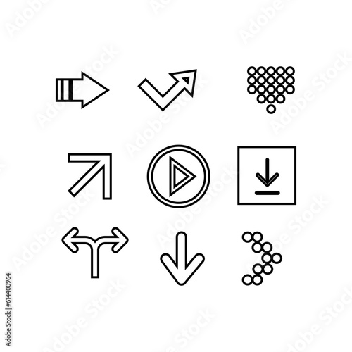 Arrow vector collection. Arrow. Cursor. Modern simple arrows. Vector illustration