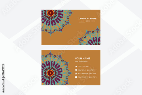 Luxury vector premium mandala business card design