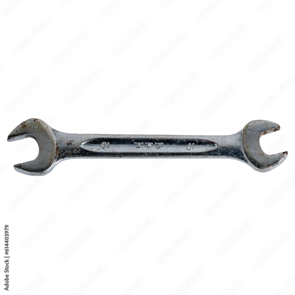 Isolated Adjustable Wrench on White Background Isolated Adjustable Wrench on White Background