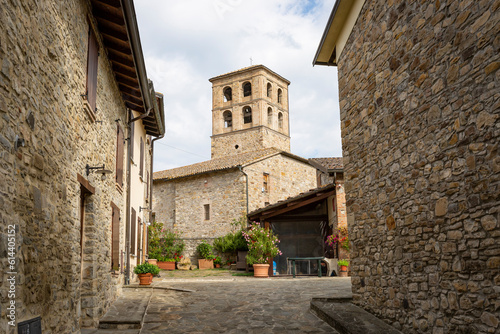 church of St Mary of the Assumption in Bardone village, municipality of Terenzo, province of Parma, region Emilia-Romagna, Italy