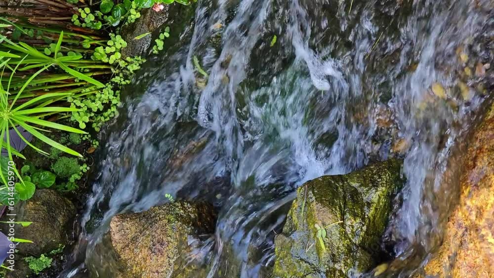 Waterfall, a beautiful waterfall in a small town in Brazil, natural light. Video vertical. Waterfall, a beautiful waterfall in a small town in Brazil, natural light. Video vertical.