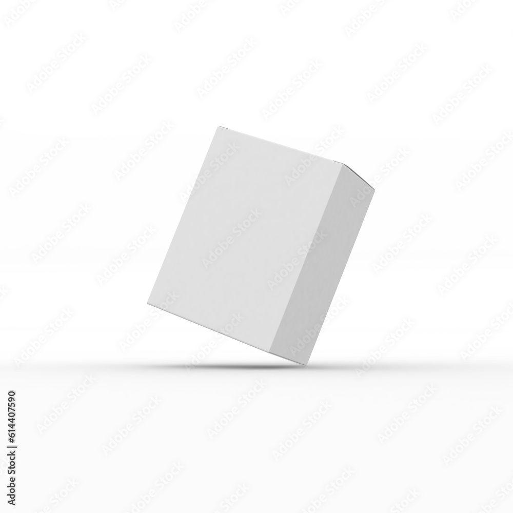 Vertical rectangular paper box template without design cover for product promotion on a transparent background. Vertical rectangular paper box template without design cover for product promotion on a transparent background.