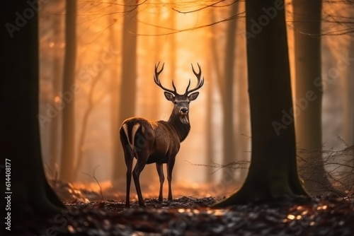 Deer in the Forest - Generative AI © Raphael Monteiro