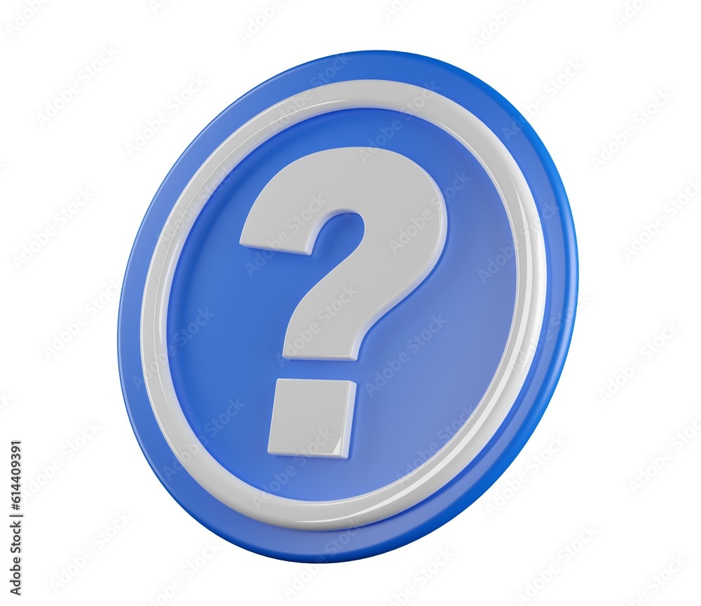 White question mark on blue round plaque isolated on white background, idea, solution or question or communication business concept background White question mark on blue round plaque isolated on white background, idea, solution or question or communication business concept background
