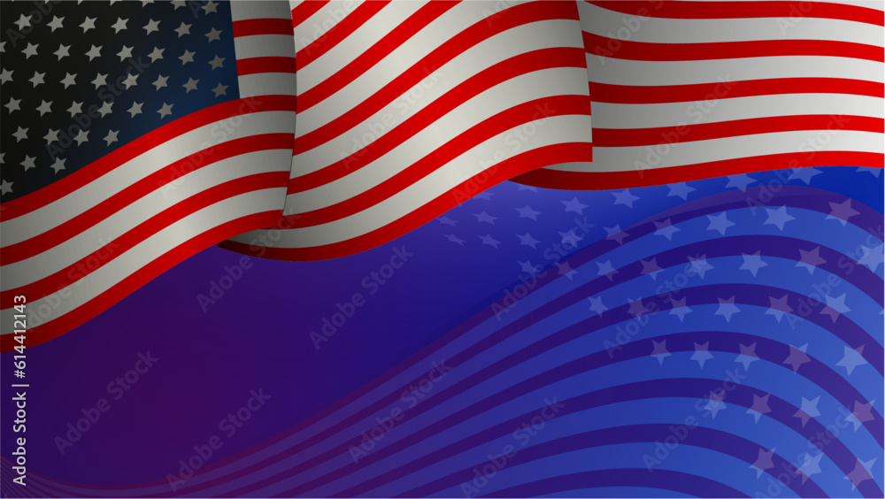 Vector flag of united states of america background Vector flag of united states of america background